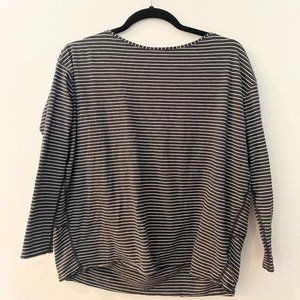 Lululemon All Yours Long Sleeve  Striped Shirt Size 8